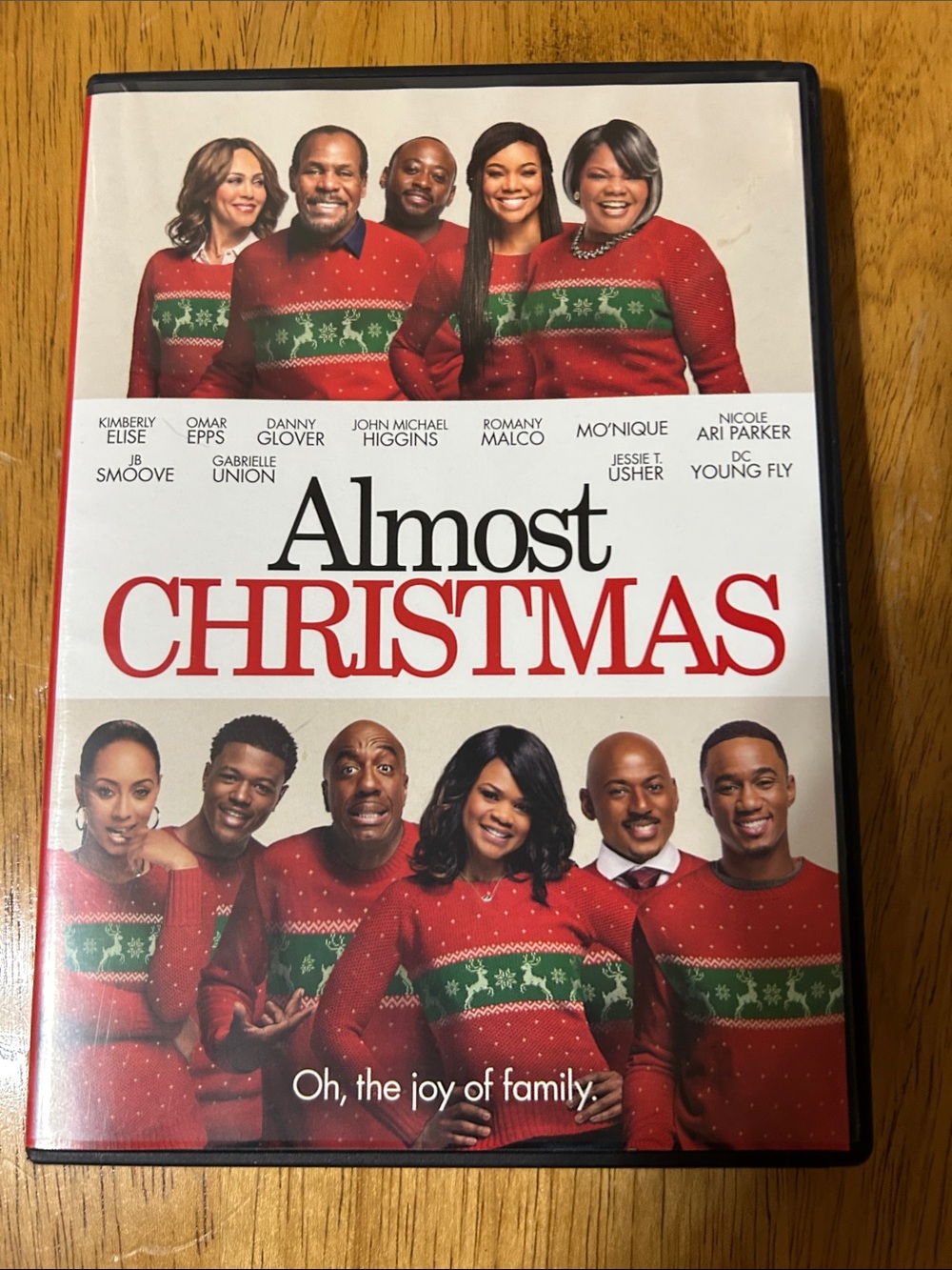 Almost Christmas DVD - Red Holiday Sweater Cover